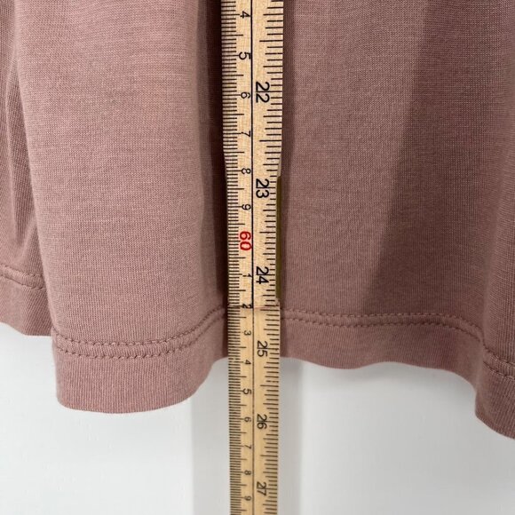 J Jill Pure Jill Supersoft 3/4 Sleeve Elliptical Tee Size S Fawn Pink Mauve Soft - Picture 7 of 11